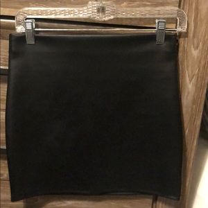 faux leather skirt